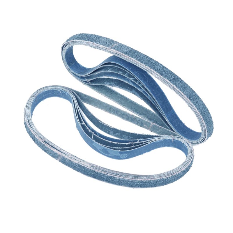 Zivisk 1/2 Inch X 18 Inch Sanding Belts, 4 each of 40/60/80/120 Grits, Blue Belt Sander Tool for Woodworking, Metal Polishing, Zirconia Sanding Belts (16 Pack) - Image 3